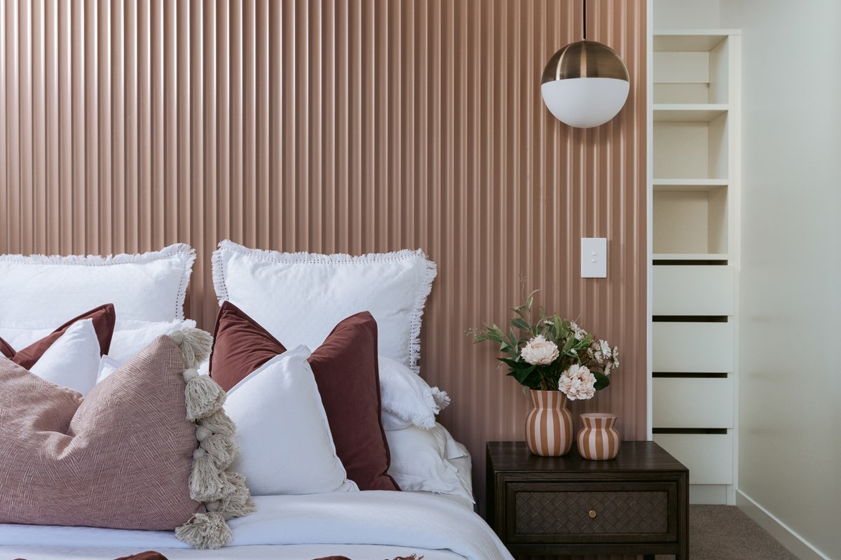 Fluted wall panels, fluted bedhead panel