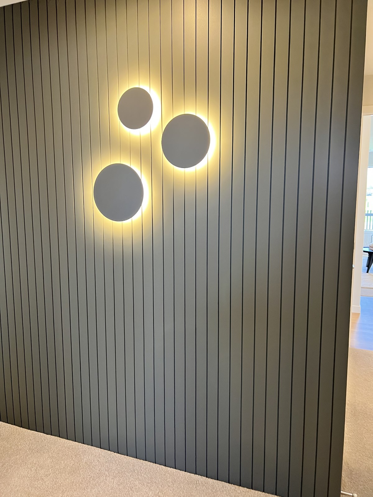 fluted entrance wall panel