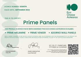 Eco Choice Aotearoa Prime Panels licence