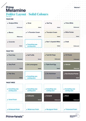 Prime Melamine Folder Layout